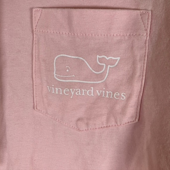 Vineyard Vines Women's Pink Cotton Hoodie Tunic‎ Whale Logo Casual Comfy - Picture 2 of 15